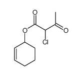 cyclohex-2-en-1-yl 2-chloro-3-oxobutanoate Structure