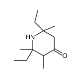 2,6-diethyl-2,3,6-trimethylpiperidin-4-one结构式