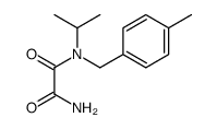 N'-[(4-methylphenyl)methyl]-N'-propan-2-yloxamide结构式