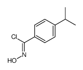 N-hydroxy-4-propan-2-ylbenzenecarboximidoyl chloride结构式