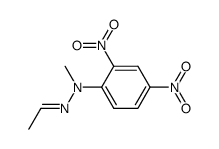 acetaldehyde-[(2,4-dinitro-phenyl)-methyl-hydrazone]结构式