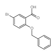 2-苄氧基-5-溴苯甲酸结构式