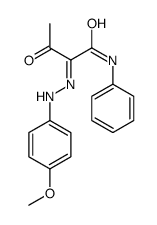 2-[(4-methoxyphenyl)hydrazinylidene]-3-oxo-N-phenylbutanamide Structure