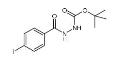 tert-butyl 2-(4-iodobenzoyl)hydrazinecarboxylate Structure
