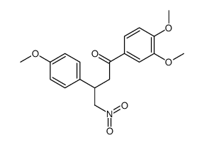 1-(3,4-dimethoxyphenyl)-3-(4-methoxyphenyl)-4-nitrobutan-1-one结构式