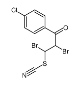 [1,2-dibromo-3-(4-chlorophenyl)-3-oxopropyl] thiocyanate Structure