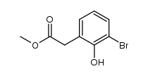 methyl 2-(3-bromo-2-hydroxyphenyl)acetate Structure