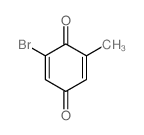 2,5-Cyclohexadiene-1,4-dione,2-bromo-6-methyl-结构式