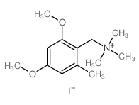 (2,4-dimethoxy-6-methyl-phenyl)methyl-trimethyl-azanium Structure