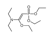 2-diethoxyphosphoryl-1-ethoxy-N,N-diethylethenamine结构式