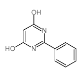 2-苯基-4,6-嘧啶二醇结构式