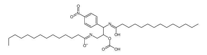 [1-(4-nitrophenyl)-1,3-bis(tetradecanoylamino)propan-2-yl] carbonate Structure