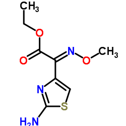 Ethyl 2-(2-aminothiazol-4-yl)-2-methoxyiminoacetate Structure