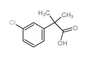 2-(3-氯苯基)-2-甲基丙酸结构式