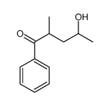 4-hydroxy-2-methyl-1-phenylpentan-1-one结构式