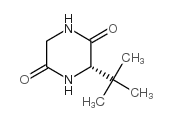 (S)-3-叔丁基-2,5-哌嗪二酮结构式