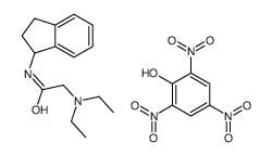 2-(diethylamino)-N-(2,3-dihydro-1H-inden-1-yl)acetamide,2,4,6-trinitrophenol结构式