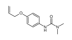 1,1-dimethyl-3-(4-prop-2-enoxyphenyl)urea结构式