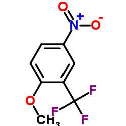 1-Methoxy-4-nitro-2-(trifluoromethyl)benzene Structure