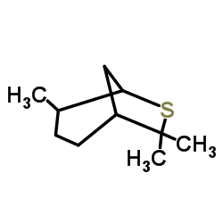 4,7,7-三甲基-6-硫代二环[3.2.1]辛烷结构式