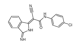 1-[cyano-N-4-chlorophenylcarbamylmethylene]-3-iminoisoindoline Structure
