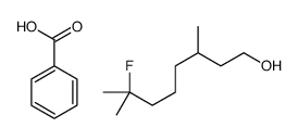 benzoic acid,7-fluoro-3,7-dimethyloctan-1-ol Structure