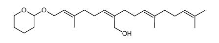 (2Z,5E)-6,10-dimethyl-2-((E)-4-methyl-6-((tetrahydro-2H-pyran-2-yl)oxy)hex-4-en-1-ylidene)undeca-5,9-dien-1-ol结构式