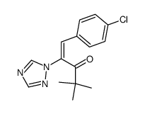 1-(4-chlorophenyl)-4,4-dimethyl-2-(1H-1,2,4-triazol-1-yl)-1-penten-3-one Structure