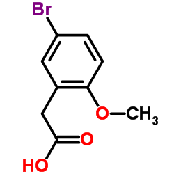 5-Bromo-2-Methoxyphenylacetic Acid Structure