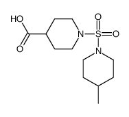 1-[(4-甲基哌啶-1-基)磺酰基]哌啶-4-羧酸结构式