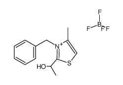 3-benzyl-2-(α-hydroxyethyl)-4-methylthiazolium tetrafluoroborate Structure
