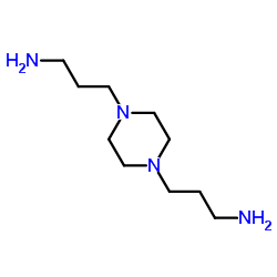 1,4-双(3-氨丙基)哌嗪结构式