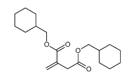 bis(cyclohexylmethyl) 2-methylidenebutanedioate Structure
