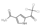 1-(4-乙酰基-1H-吡咯-2-基)-2,2,2-三氯-1-乙酮结构式