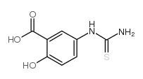 2-羟基-5-硫脲基苯甲酸结构式