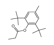 2,6-di-tert-butyl-4-methylphenyl propionate Structure