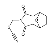 N-(Thiocyanatomethyl)-7-oxabicyclo[2.2.1]heptane-2,3-dicarbimide结构式