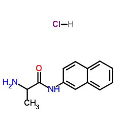 DL-氨基丙酸 β-氢氯化萘基酰胺结构式