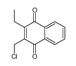 2-(chloromethyl)-3-ethylnaphthalene-1,4-dione结构式
