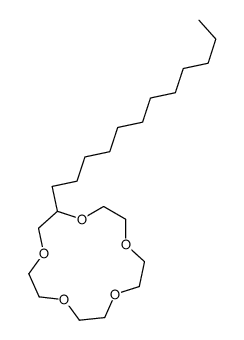 2-dodecyl-1,4,7,10,13-pentaoxacyclopentadecane Structure