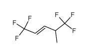 (E)-1,1,1-trifluoro-4-trifluoromethylpent-2-ene结构式