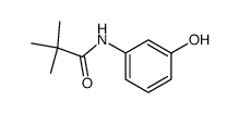 N-(3-羟基苯基)新戊酰胺结构式
