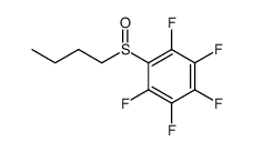 1-(butylsulfinyl)-2,3,4,5,6-pentafluorobenzene Structure