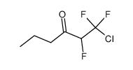 1-chloro-1,1,2-trifluorohexan-3-one结构式