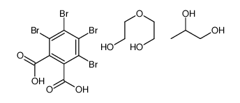 2-(2-hydroxyethoxy)ethanol,propane-1,2-diol,3,4,5,6-tetrabromophthalic acid结构式