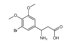 3-氨基-3-(3-溴-4,5-二甲氧基苯基)-丙酸结构式