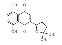 naphthazarin-dimethyl-hydrofuran hdfr结构式