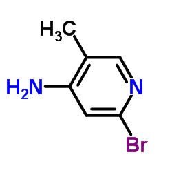 2-溴-5-甲基吡啶-4-胺结构式
