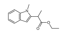 ethyl 2-(N-methyl-indol-2'-yl)-propionate Structure