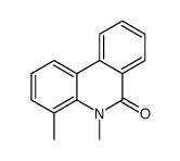 6(5H)-Phenanthridinone,4,5-dimethyl-(9CI)结构式